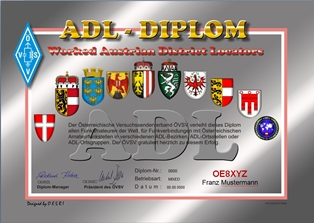 « Worked Austrian District Locators (ADL – Diplom) » award