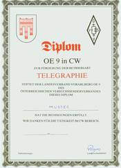 Диплом « OE9 CW - Diplom »
