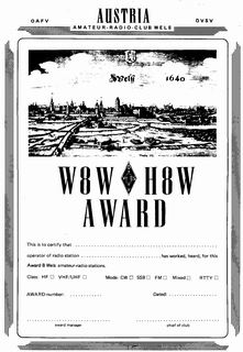 Диплом « W8W / H8W Award »