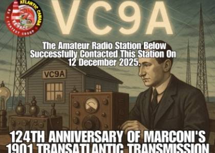 124th anniversary of Marconi's 1904 transatlantic transmission